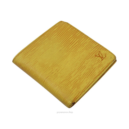 Louis Vuitton Marco Wallet in Tassil Yellow Epi Leather