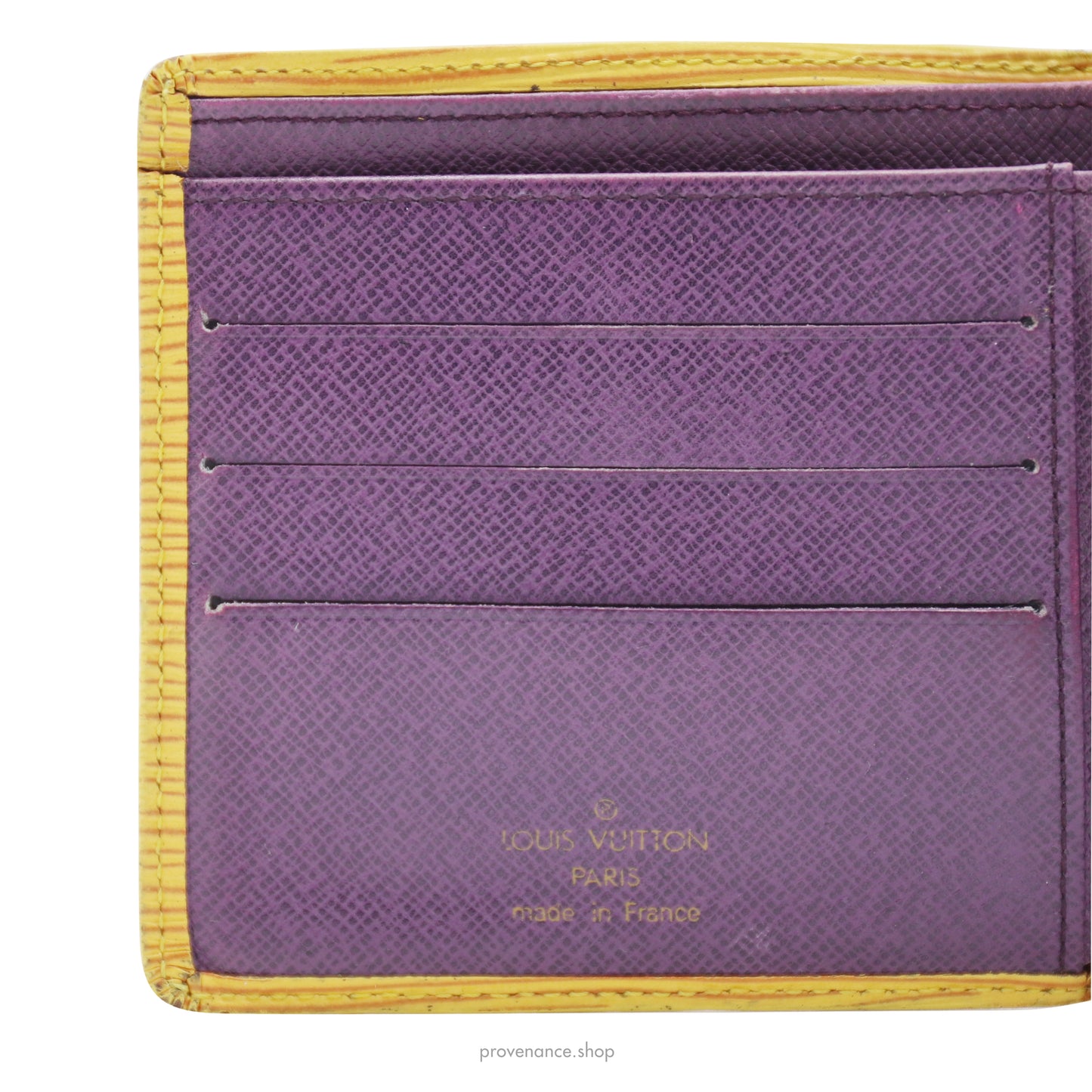 Louis Vuitton Marco Wallet in Tassil Yellow Epi Leather