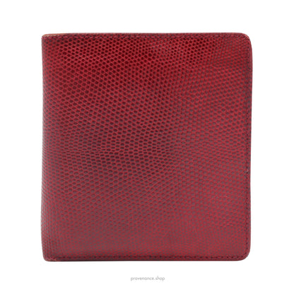 Louis Vuitton Tall Bifold Wallet - Rubis Lizard Leather