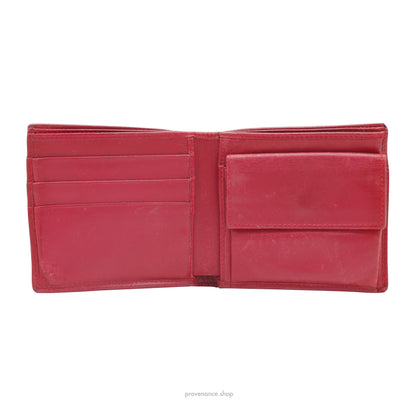Gucci GG Canvas Bifold Wallet - Red