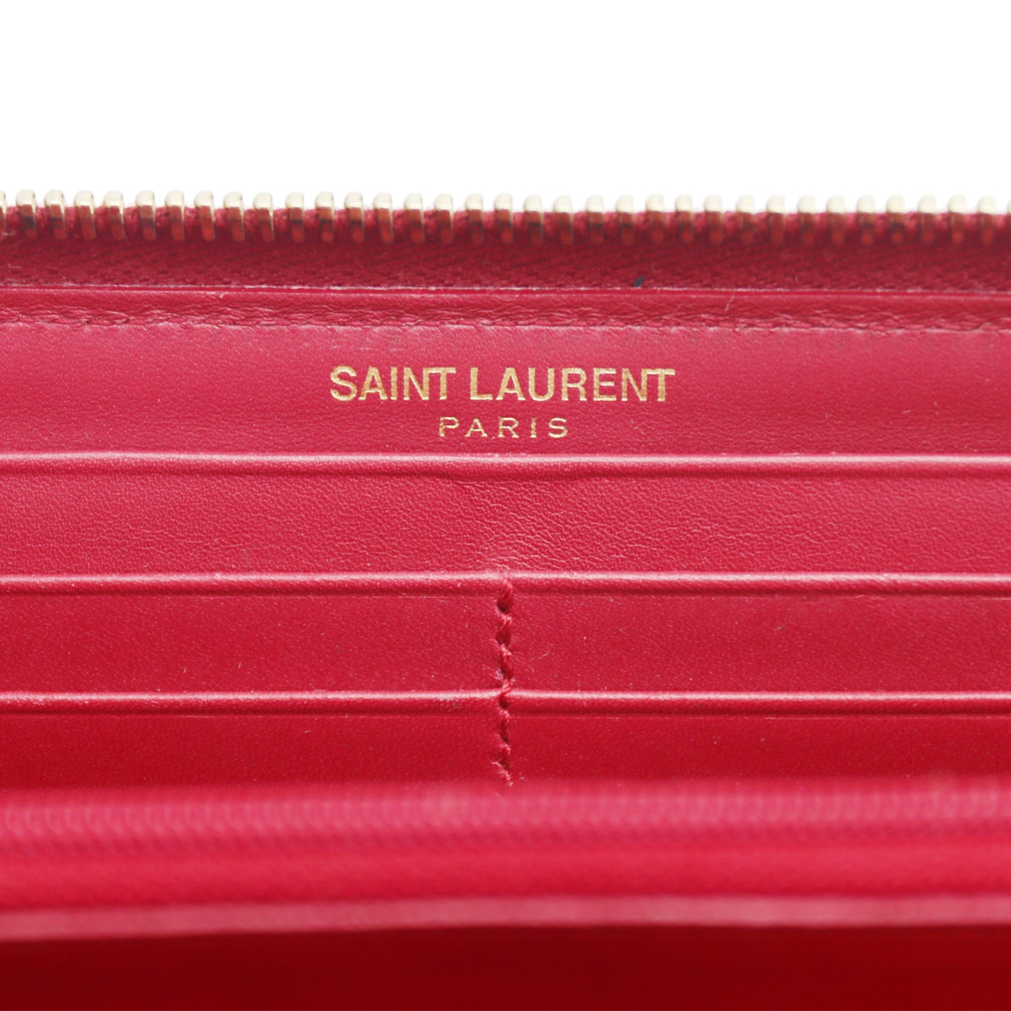 SLP Zip Long Wallet - Poppy Red Leather