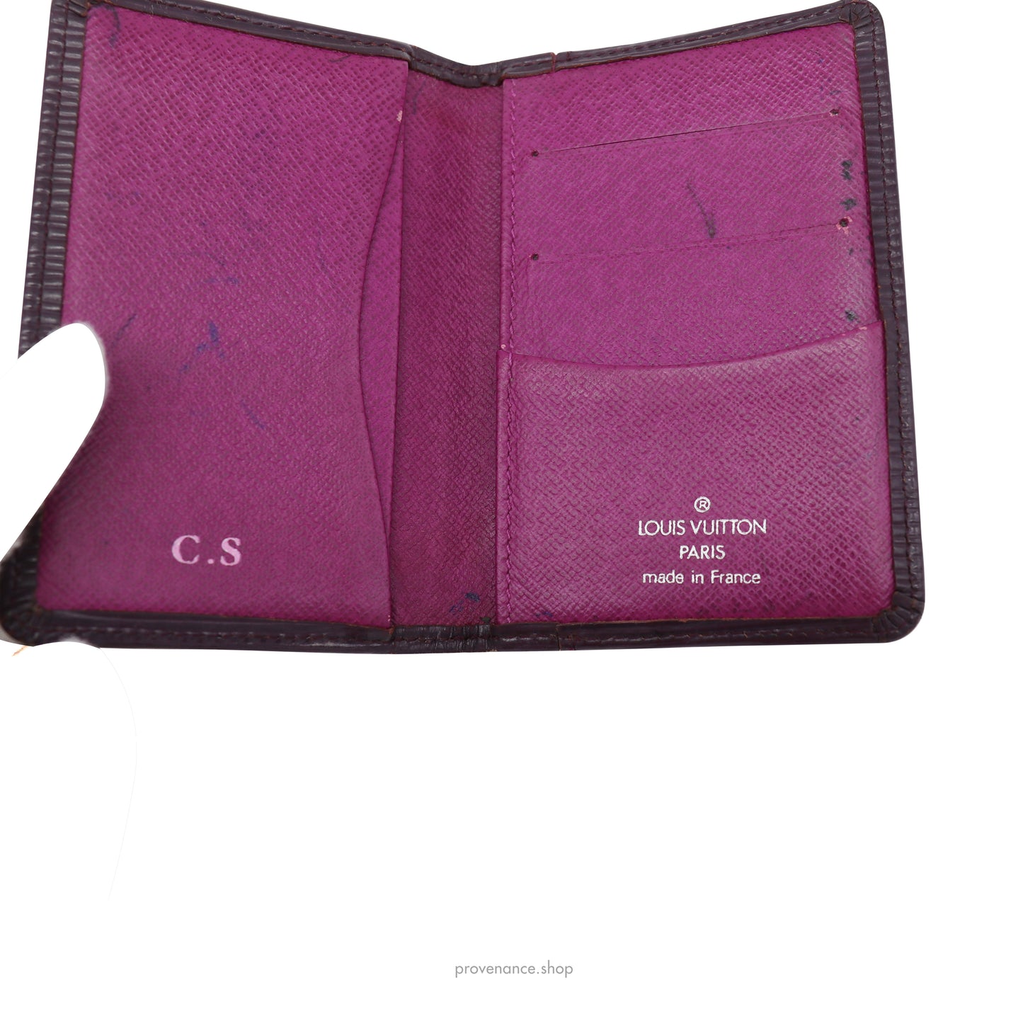 Louis Vuitton Pocket Organizer Wallet - Cassis Epi