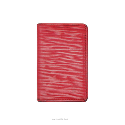 Louis Vuitton Pocket Organizer Wallet - Red Epi Leather