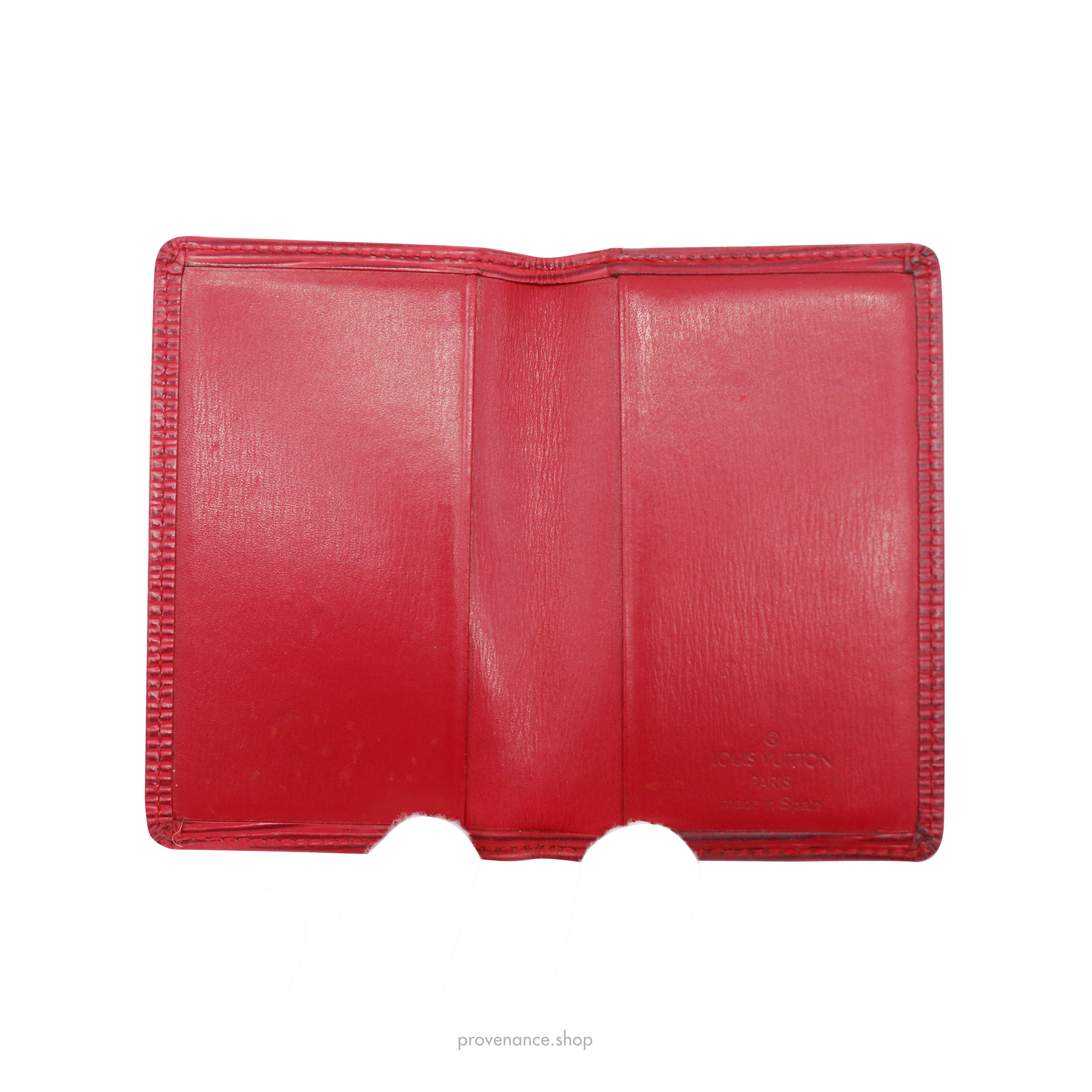 Louis Vuitton x Supreme Red 2017 EPI Pocket Organizer Bifold Wallet