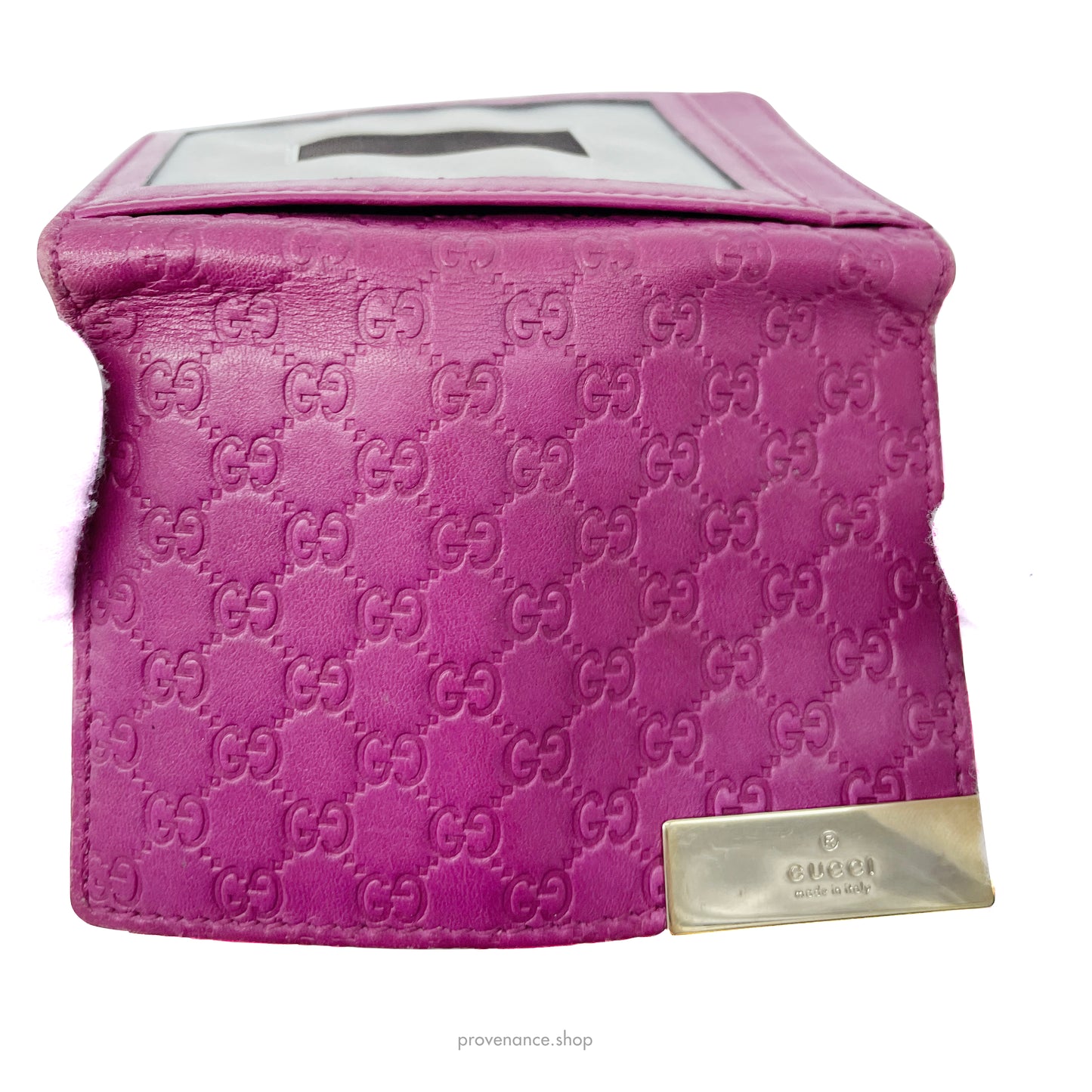 Gucci Pocket Organizer Wallet - Fuchsia MicroGuccissima