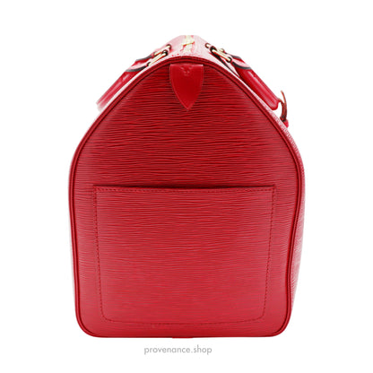 Louis Vuitton Keepall 50 Bag - Red Epi Leather