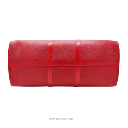 Louis Vuitton Keepall 50 Bag - Red Epi Leather