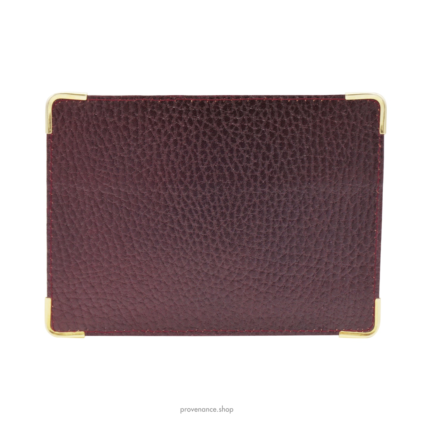 Rolex Card Holder Wallet - Grained Acajou Leather