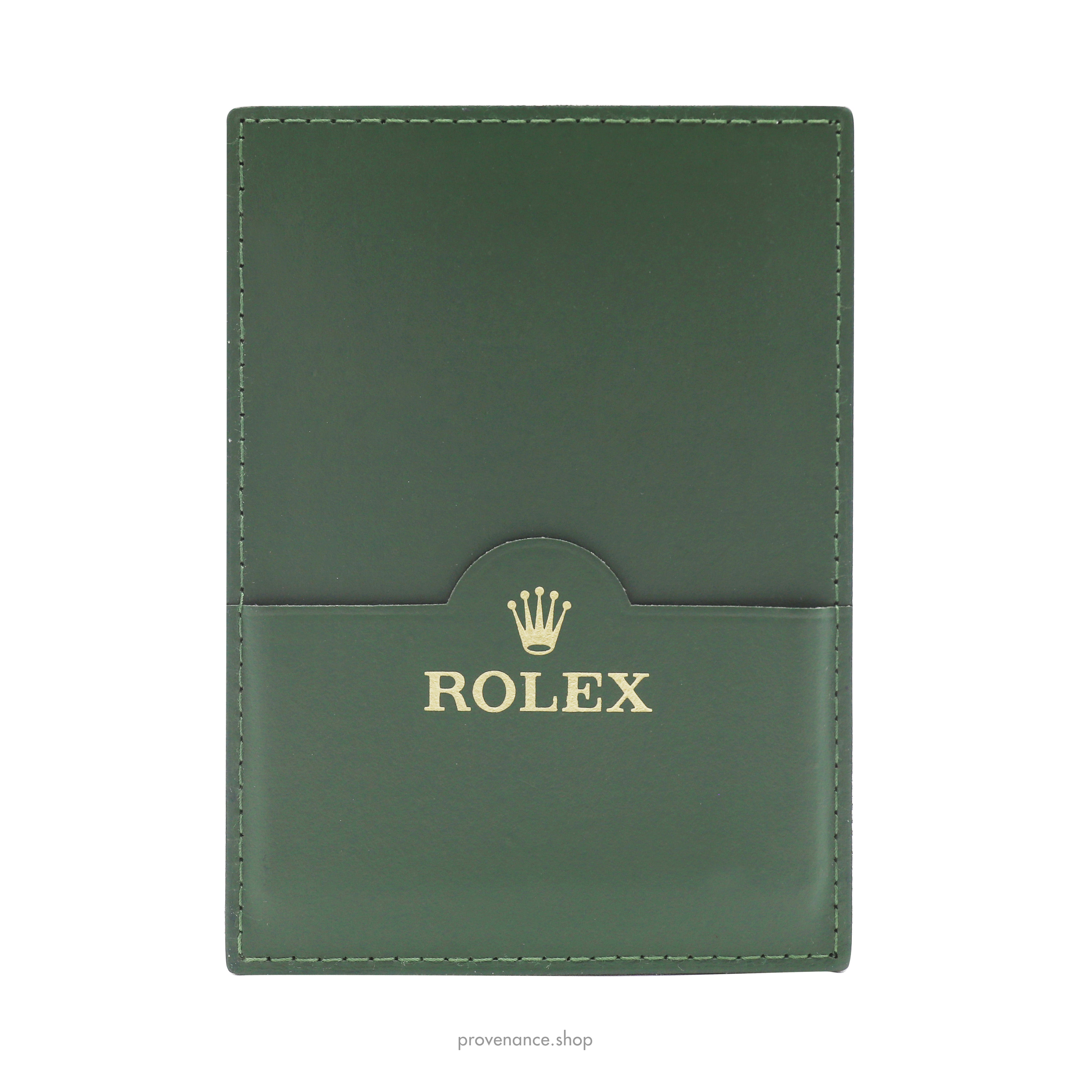 Rolex Card Holder Wallet Green Leather PROVENANCE