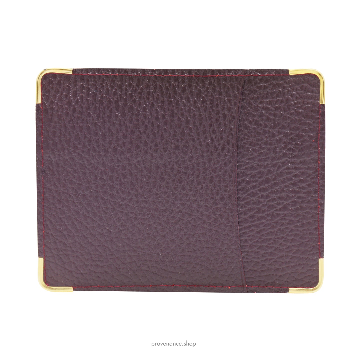 Rolex Card Holder Wallet - Grained Acajou Leather