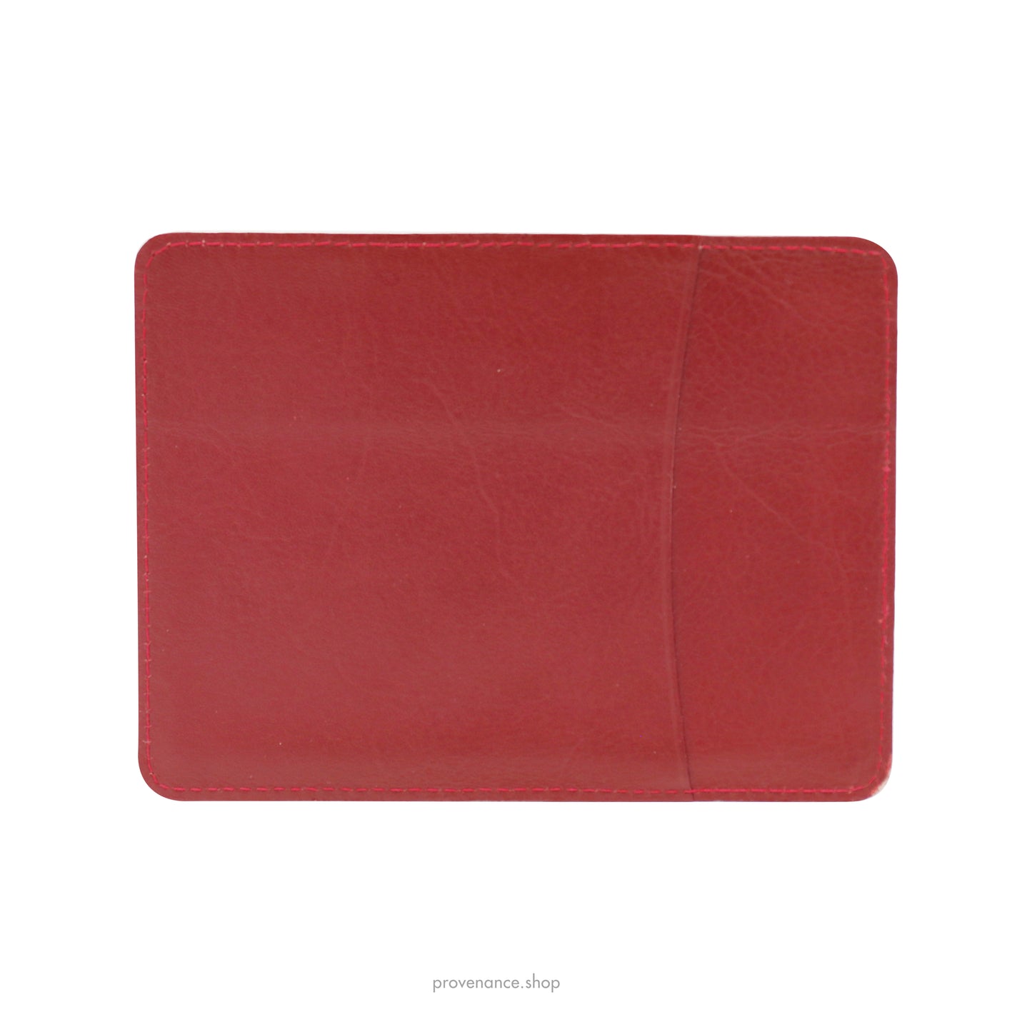 Rolex Card Holder Wallet - Red Leather