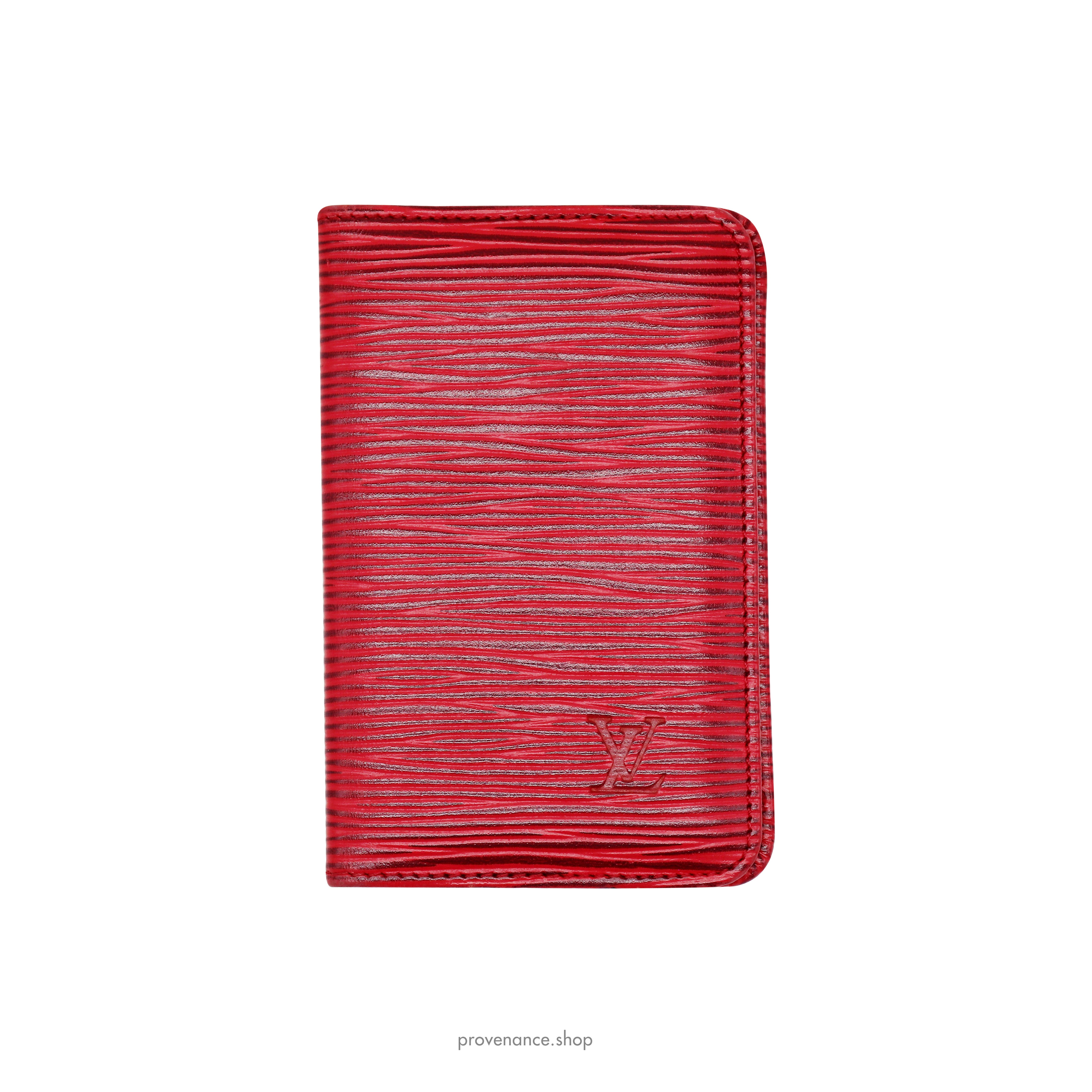 Louis Vuitton Red EPI Leather Pocket Organizer