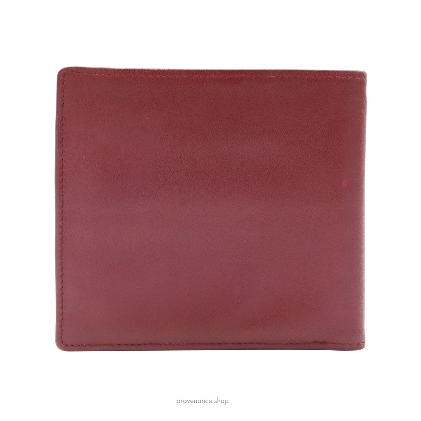 Cartier Bifold Wallet - Burgundy Calfskin Leather