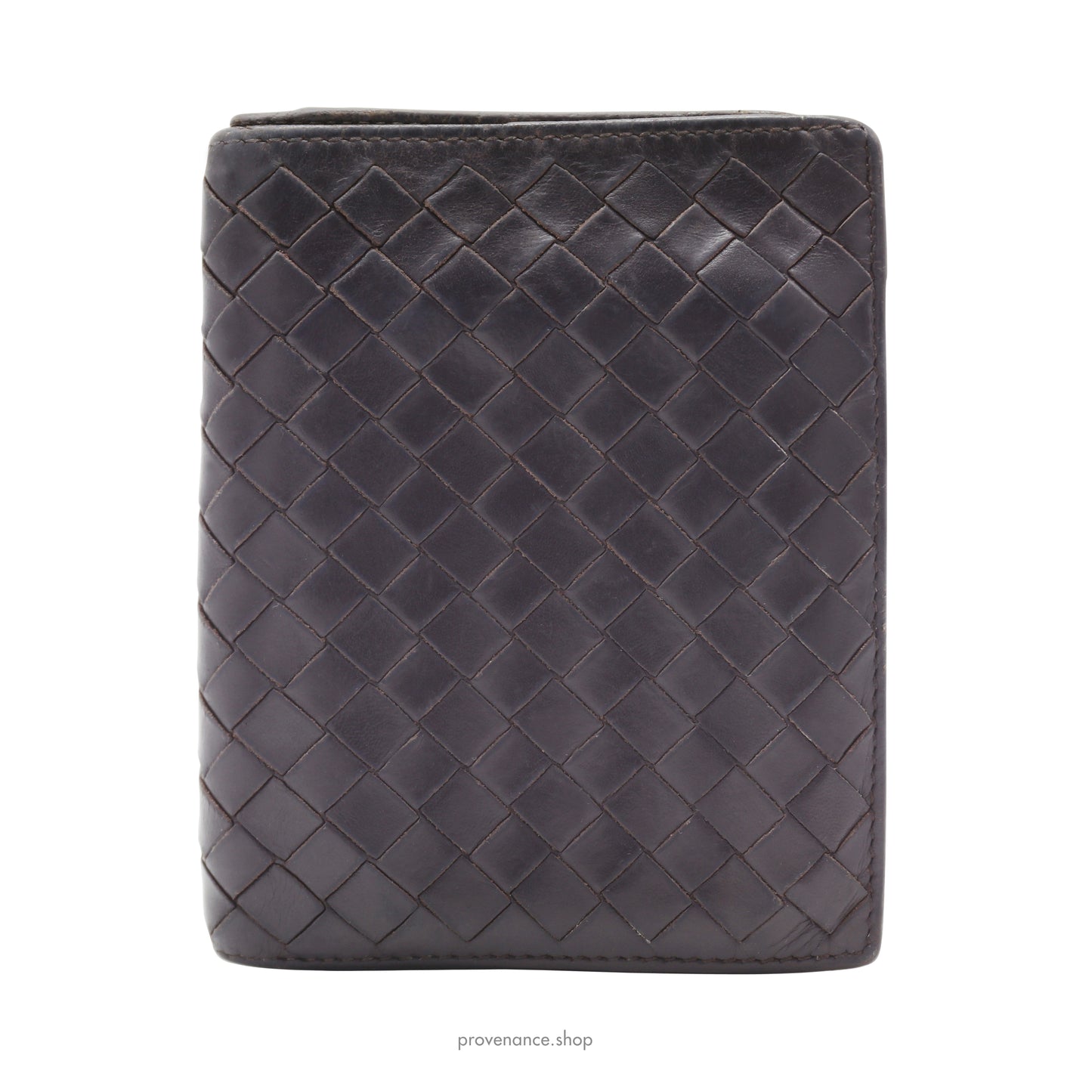 Bottega Veneta Tall Wallet - Chocolate Brown Leather