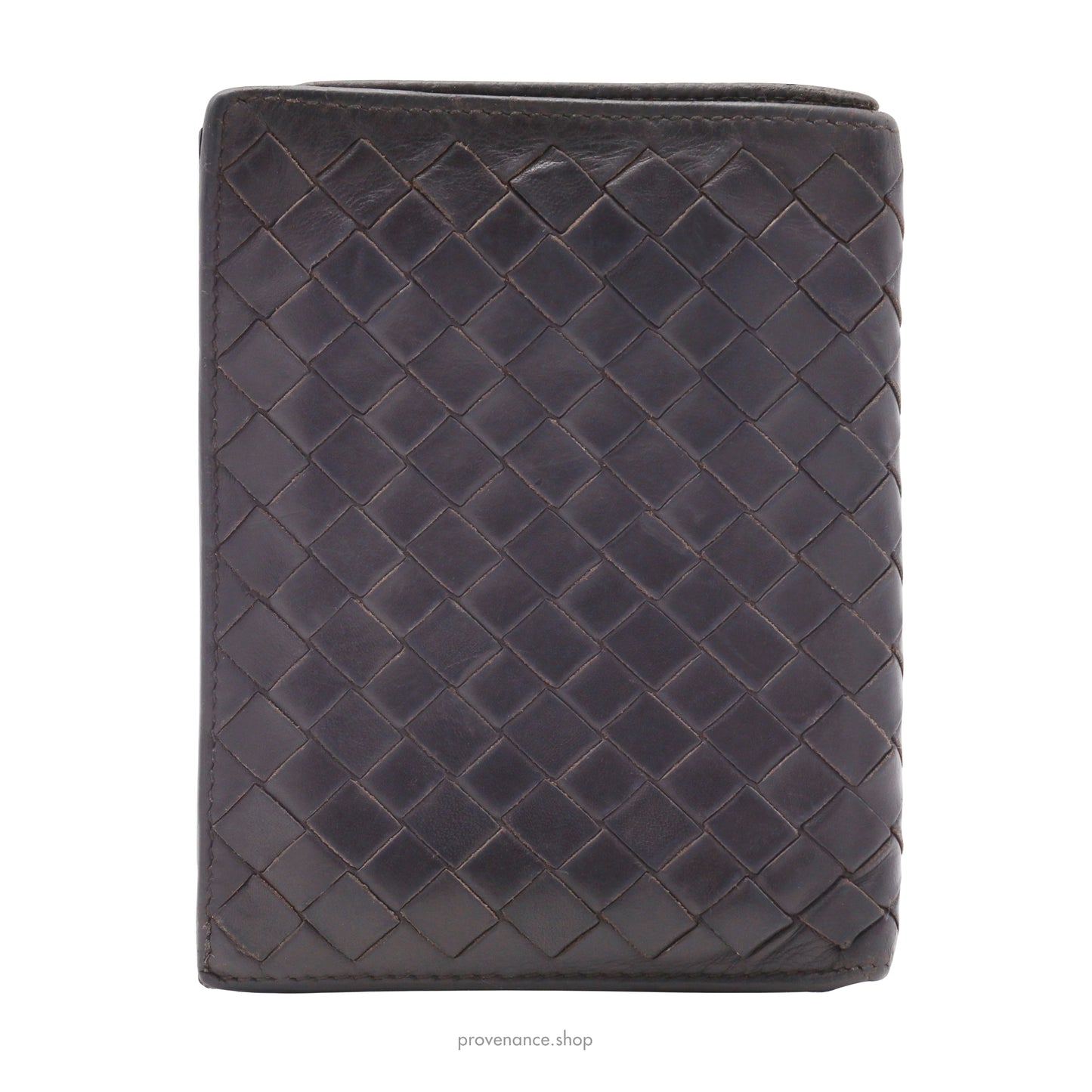 Bottega Veneta Tall Wallet - Chocolate Brown Leather