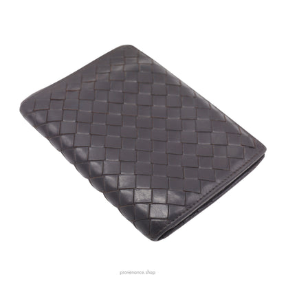 Bottega Veneta Tall Wallet - Chocolate Brown Leather