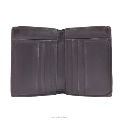 Bottega Veneta Tall Wallet - Chocolate Brown Leather