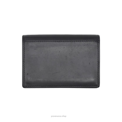 Givenchy Star Card Holder Wallet - Black Leather