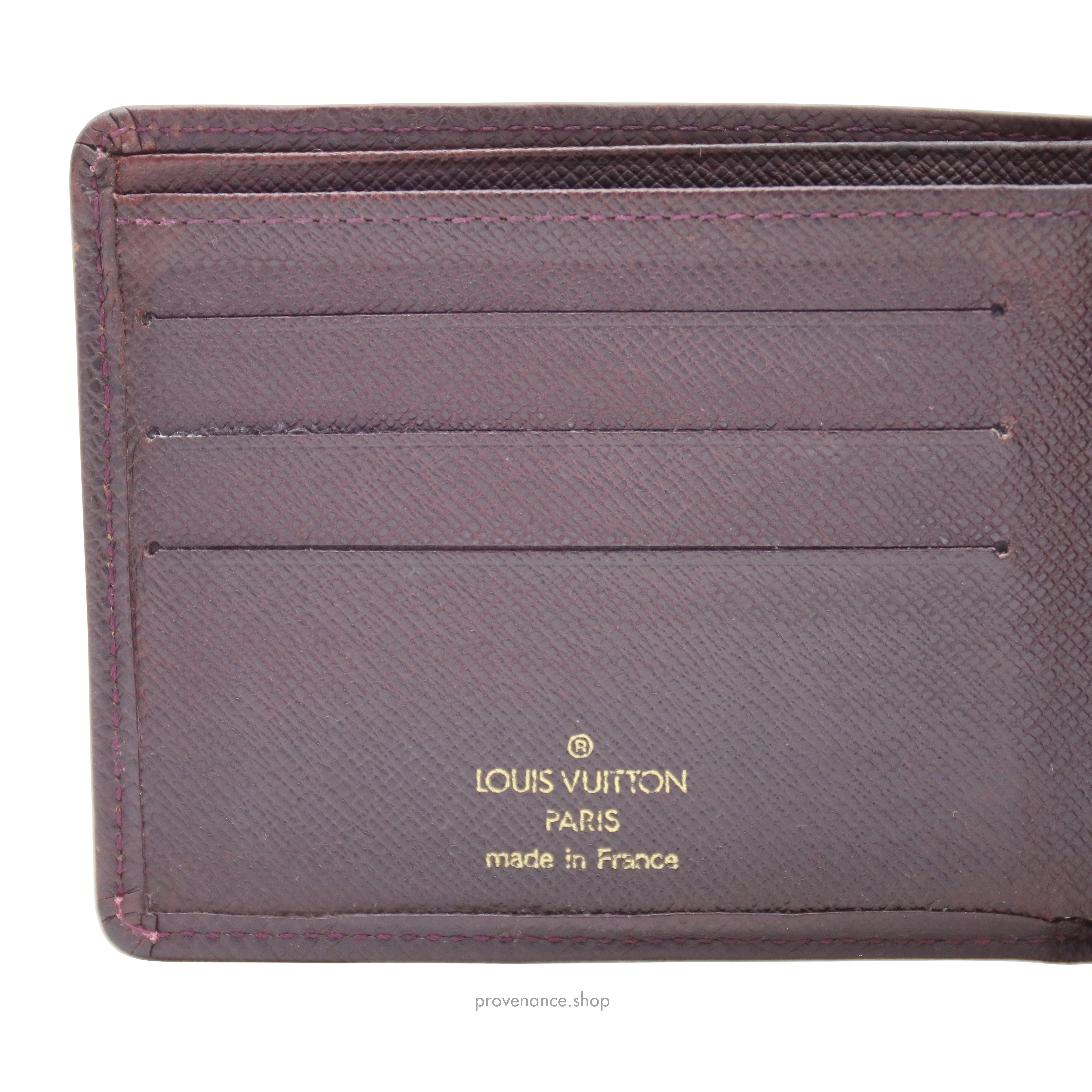 Slender Wallet Taiga Leather - Men - Personalization