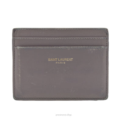 Saint Laurent Paris SLP Card Holder Wallet - Grey