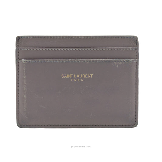 Saint Laurent Paris SLP Card Holder Wallet - Grey