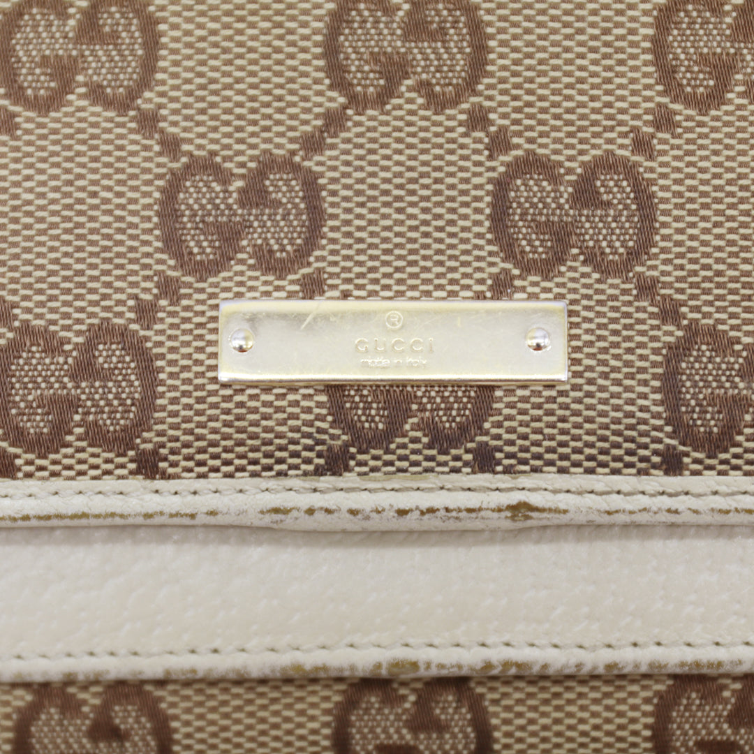 Gucci GG Canvas Long Wallet - White