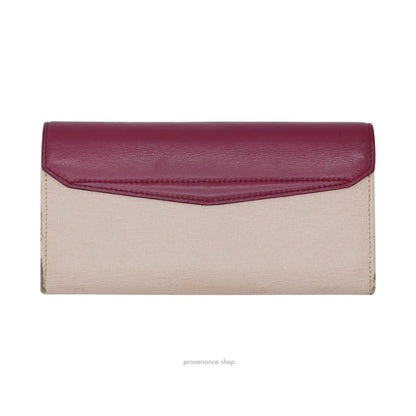 Fendi Long Wallet - Fuchsia Pink Leather