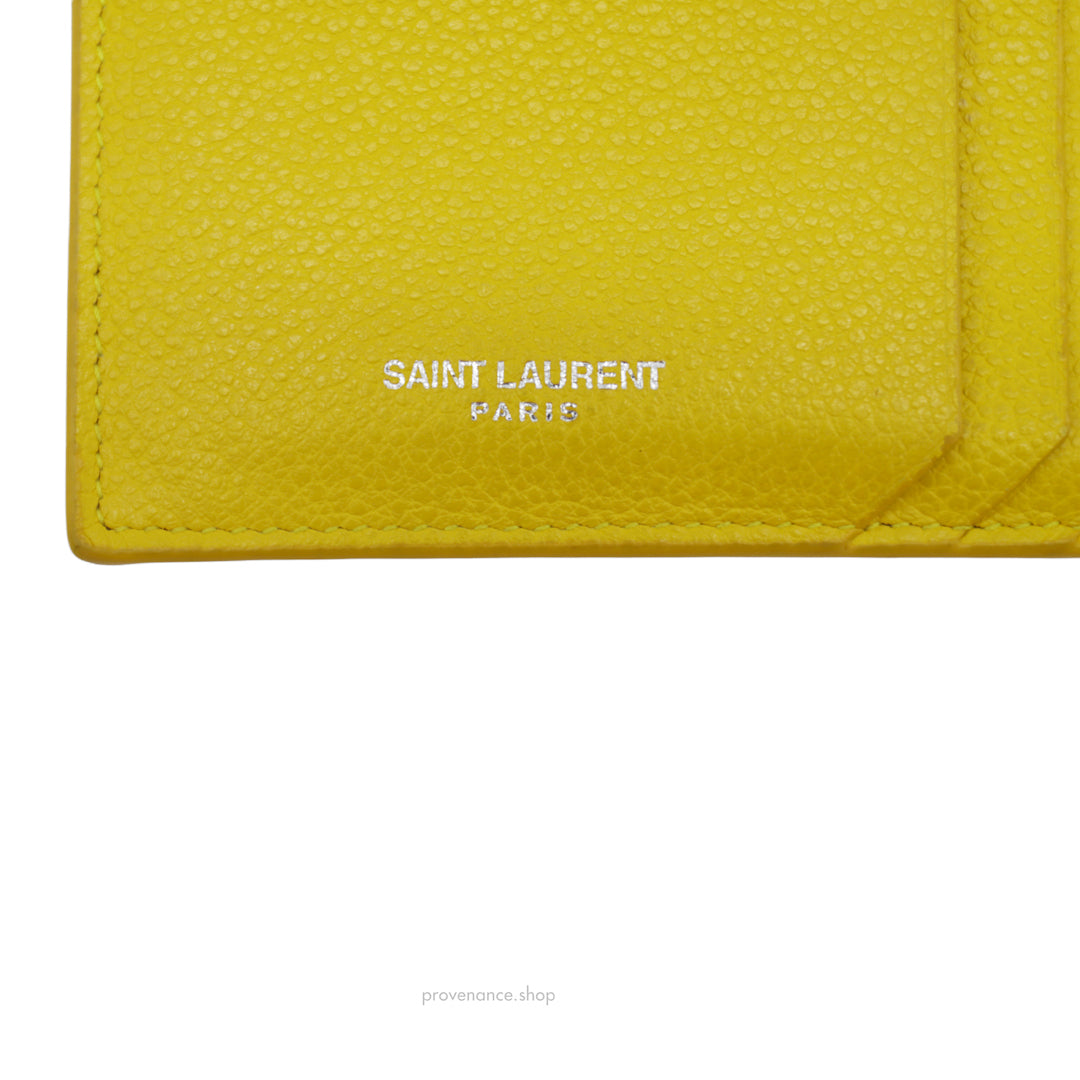 SLP Fragment Zip Card Case Wallet - Yellow Leather – PROVENANCE