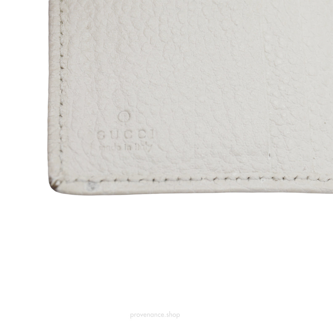 Gucci Pocket Organizer Wallet - White Tumbled Leather