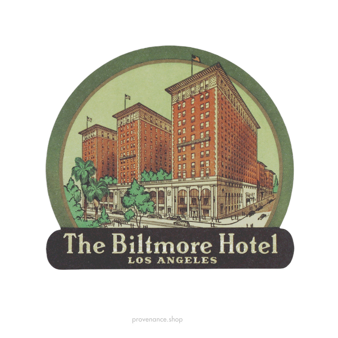 Louis Vuitton Hotel Label Sticker Postcard stickers- The Biltmore Hotel