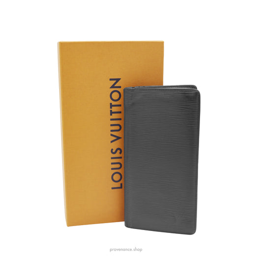 Louis Vuitton Brazza Long Wallet - Black Epi Leather