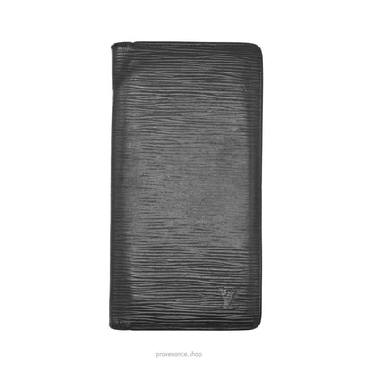 Louis Vuitton Brazza Long Wallet - Black Epi Leather