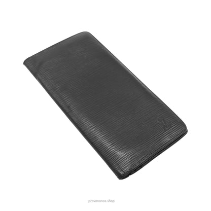 Louis Vuitton Brazza Long Wallet - Black Epi Leather