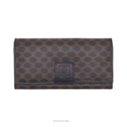 Celine Triomphe Long Wallet - Black