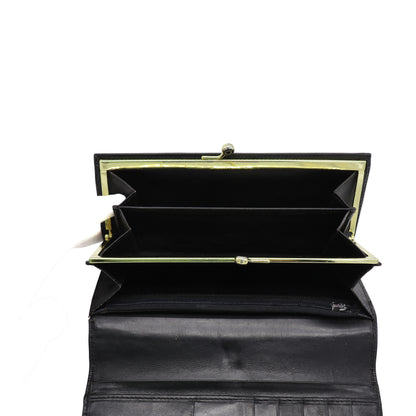 Celine Triomphe Long Wallet - Black