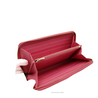 Celine Multifunction Zip Wallet - Pink/Burgundy