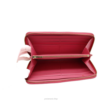 Celine Multifunction Zip Wallet - Pink/Burgundy