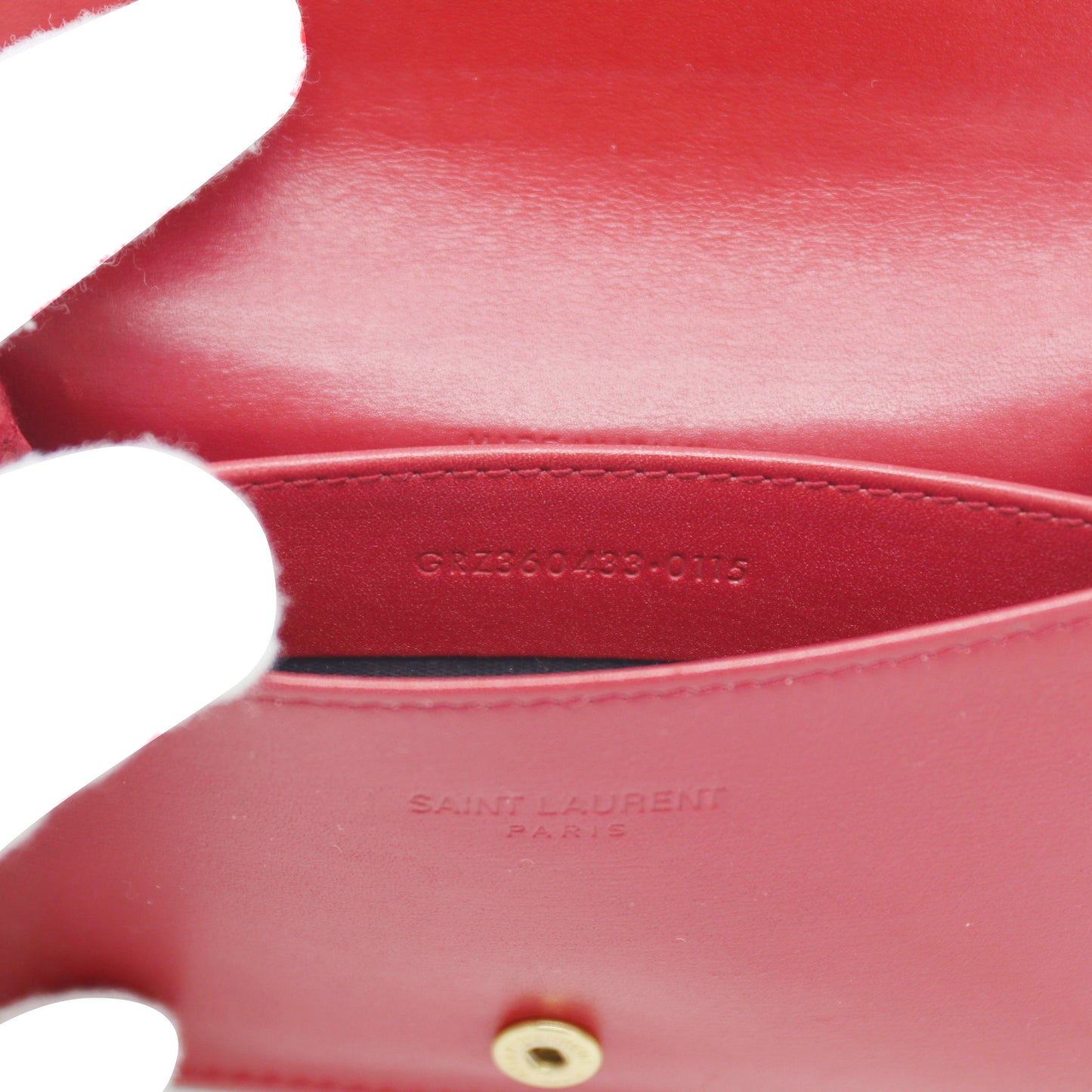 SLP Card Holder Wallet - Poppy Red Leather