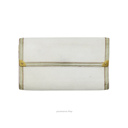 Louis Vuitton x Marc Jacobs International Wallet - White Suhali Leather