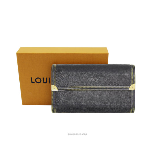 Louis Vuitton x Marc Jacobs International Wallet - Black Suhali Noir Leather