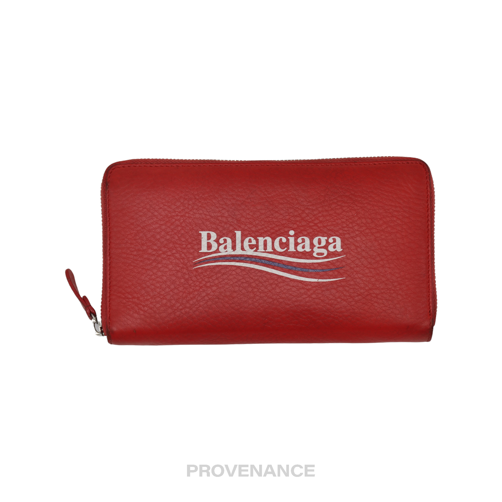 Balenciaga Campaign Logo Long Zip Wallet