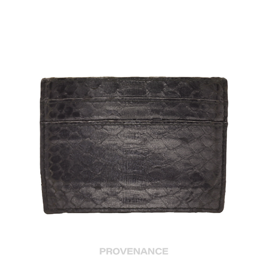 Dior Homme Card Holder Wallet - Metallic Python Leather