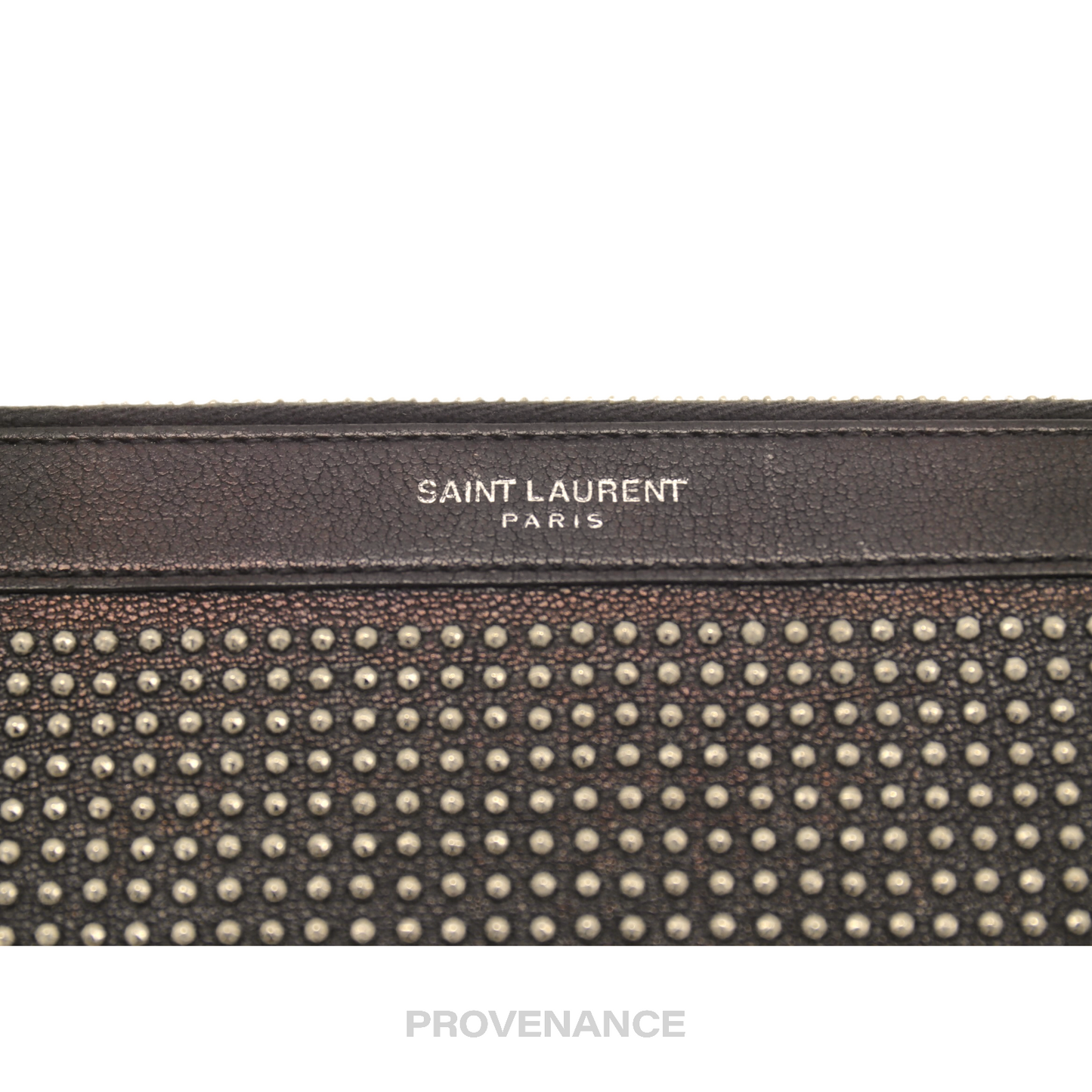 SLP Zip Pouch - Studded Black Leather