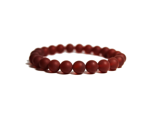 Bracelet - Matte Red Agate