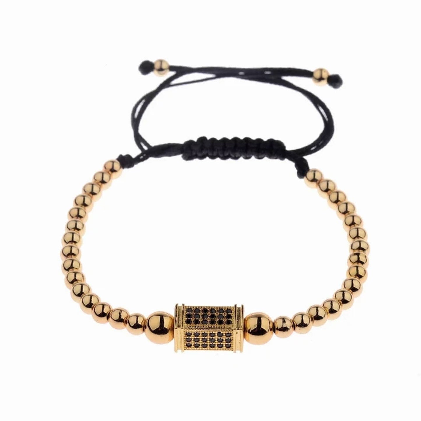 🔴 Bracelet - Yellow Gold Pavé