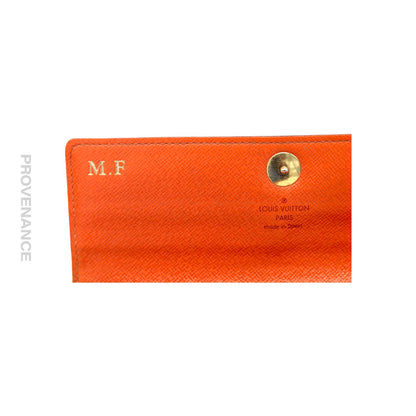 🔴 Sarah Long Wallet - Monogram Multicolore Orange
